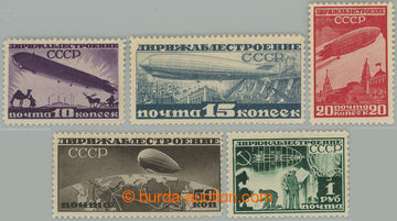 237301 - 1931 Mi.397-401, letecké Zeppelin 10K - 1R, nominálně kom