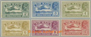 237312 - 1929 SG.220-225, George V. Airmail 2A - 12A; complete set, l