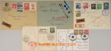 237347 - 1938-1939 comp. 5 pcs of entires sent from or to Sudetenland