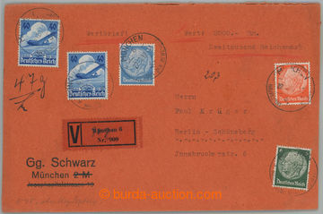 237358 - 1937 cenné psaní na 2.000RM zaslané do Berlína, vyfr. mj
