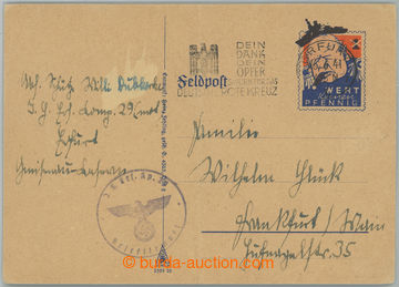 237372 - 1941 VÁLEČNÁ KARIKATURA, dopisnice německé polní pošt