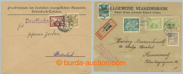 237433 - 1920-1921 SPĚŠNÝ TISKOPIS / comp. 2 pcs of commercial ent