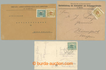237465 - 1920 comp. 3 pcs of entires sent in III. postal rate, 1x hea