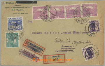 237478 - 1920 DVOJITĚ PROŠLÝ LETTER VE IV. postal rate / commercia