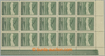 237491 -  Pof.L7A, Definitive issue 50h green wide, type I., with lin