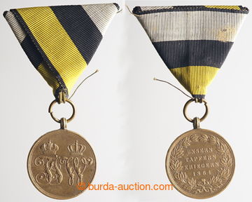 237505 - 1864 War memorial medals 1864, bronze, with inscription on/f