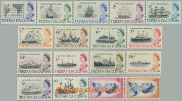 237520 - 1965-1967 SG.71-84b, Alžběta II. - Lodě ½d - £1, komple