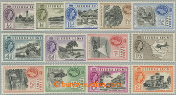 237526 - 1956-1961 SG.210-222, Elizabeth II. - Motives, ½P - £1, co