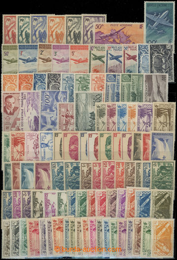 237533 - 1940-1960 FRENCH COLONIES / mainly complete sets on stock-sh