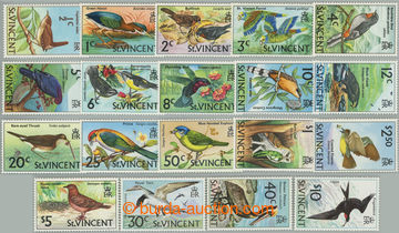 237536 - 1970, 1974 Mi.258-273, 362-364, Ptáci ½c - $10, kompletní