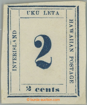 237550 - 1865 Mi.14I, Numerals 2C modrá UKU LETA, chybotisk - 2 dole
