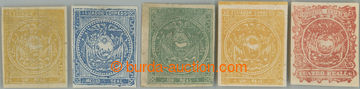 237553 - 1865 Sc.1, 2, 4-6, selection of 5 stamps of the first issue 