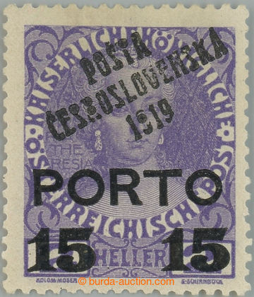237625 -  Pof.84, overprint PORTO 15/2h violet, overprint type I.; hi