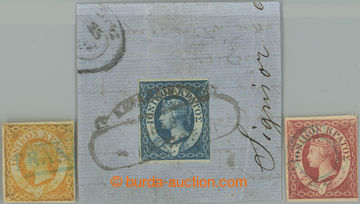 237675 - 1859 SG.1-3, Victoria ½P-2P with various postmarks, 1P on c