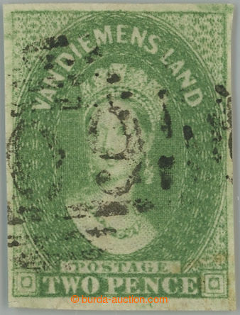 237742 - 1857 SG.30, Victoria Chalon Head dull emerald green, wmk 6 I