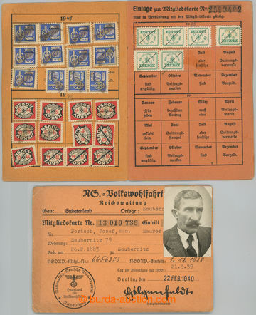237774 - 1939, 1943 SUDETENLAND / comp. of 2 passports on/for same pe