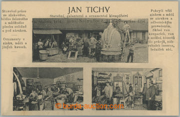 237783 - cca 1910 BRNO / Jan Tichý - stavební, galanterní a orname