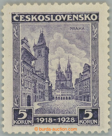 237824 - 1928 Pof.242B, Jubilee 5CZK violet, officially UNISSUED stam