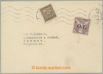 237834 - 1938 SMÍŠENÁ FRANKATURA / dopis zaslaný jako Tiskopis vy