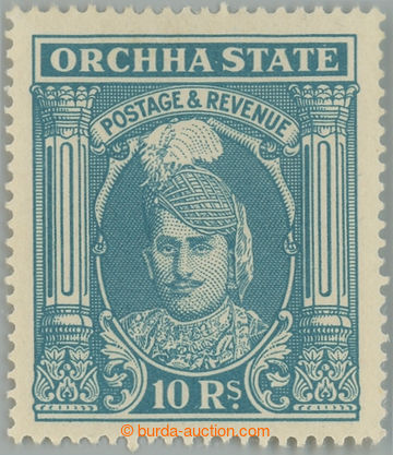 237837 - 1939-1942 SG.45, Vir Singh II. 10R tyrkysově modrá; nepatr