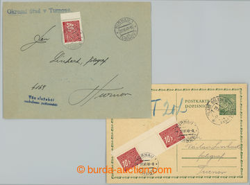 237839 - 1940-1941 dopisnice Lipové listy 50h zatížená doplatným