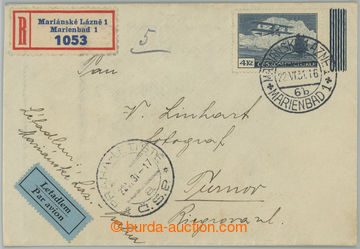 237852 - 1931 MARIÁNSKÉ LÁZNĚ - PRAGUE / Reg and airmail letter t