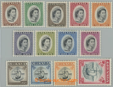 237880 - 1953-1959 SG.192-204, Alžběta II. - Portrét a lodě ½C -