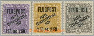 237910 -  Pof.52-54, Letecké FLUGPOST, kompletní série, hodnoty 1,