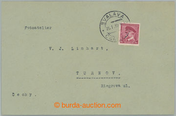 237964 - 1938 SVALAVA / dopis zaslaný do Čech, vyfr. zn. TGM 1Kč s