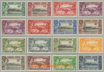 237984 - 1938-1944 SG.188-200, George VI. - Motives ½P - £1; comple