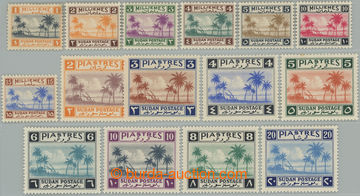237990 - 1941 SG.81-95, Palmy 1m - 20P; kompletní série, po nálepc