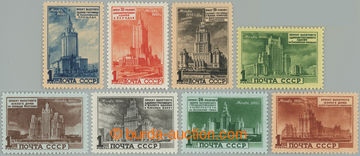 238001 - 1950 Mi.1527-1534, Moskevské stavby; kompletní série v lu