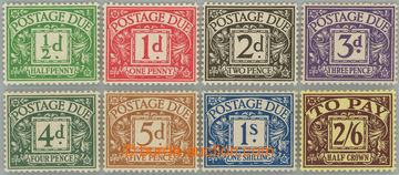 238030 - 1936-1937 SG.D19-D26, Doplatní ½d-2Sh6d, průsvitka E 8 R;