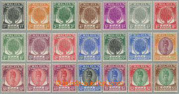 238073 - 1950-1955 SG.76-90, Sultán Badlishah 1C - $5; kompletní s�
