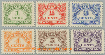 238081 - 1939-1949 SG.D1-D6, Postage due stmp 1c-10c; complete very f