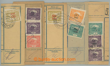 238125 - 1920 comp. 5 pcs of cuts dispatch notes, various interesting