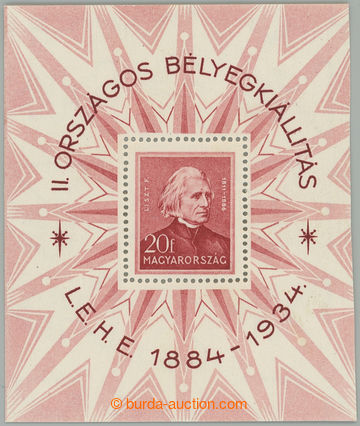 238161 - 1934 Mi.Bl.1, aršík Filatelistická výstava Budapest 1934