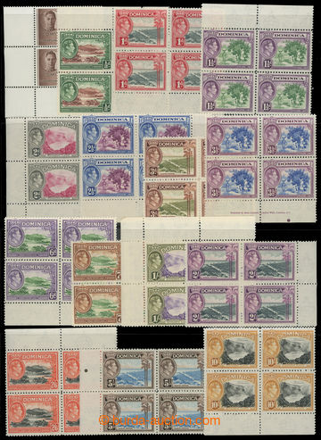 238205 - 1938 SG.99-109a, Jiří VI. krajinky ½P - 10Sh a dodatečn�