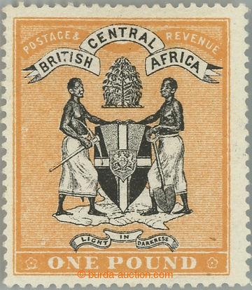 238265 - 1895 SG.29, BCA Znak £1, bez průsvitky; bezvadná a vzácn