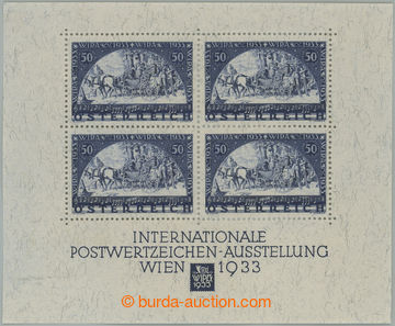 238335 - 1933 ANK.Bl.1, miniature sheet WIPA, correct size 127x104 mm