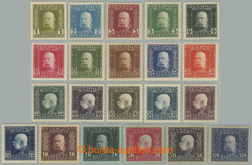 238355 - 1912-1914 ANK.64-84, Franz Joseph I. 1H - 10K, complete popu