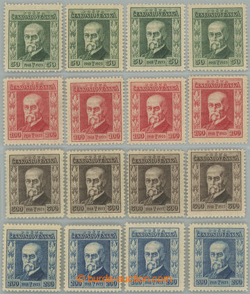 238364 - 1923 Pof.176-179, Jubilejní, 4 kompletní série podle prů