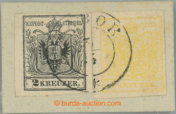 238400 - 1850 Ferch.1MPIII, 2MPIII, Coat of arms 1 Kr and 2 Kreuzer o