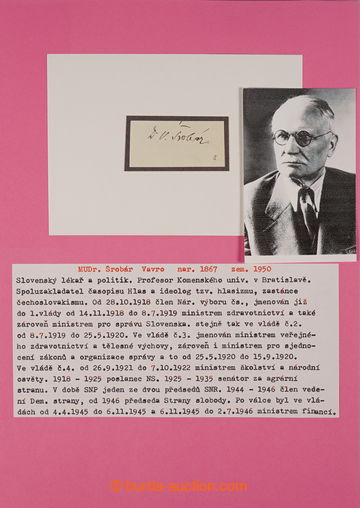 238440 -  [COLLECTIONS]  POLITICIANS / SLOVAKIA / selection of vlastn