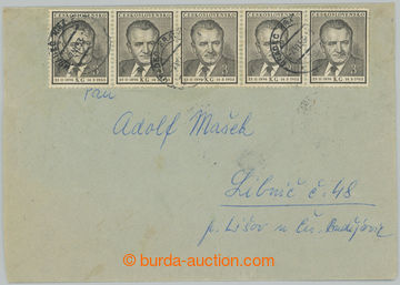 238445 - 1953 NEDĚLE / letter with multiple franking Pof.718, 5 pcs 
