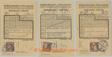 238455 - 1944 GHETTO TEREZÍN / PŘÍBĚH / 3x podací lístek na zá