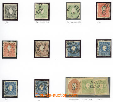 238484 - 1858 Mi.6-11, Franz Joseph I. 2So - 15So, selection of 12 st