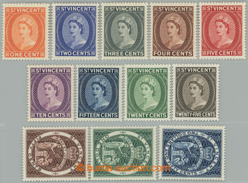 238518 - 1955-1963 SG.189-200, Alžběta II. 1c - $2.50; kompletní l
