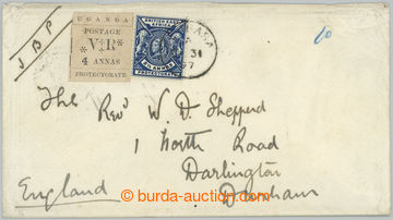 238568 - 1897 letter to England with initials JBP (reverend J.B. Purv