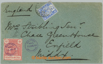 238574 - 1895 BRITISH INLAND MAIL / dopis do Anglie, vyfr. zn. SG.58,